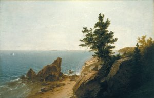 Coast Scene by John Frederick Kensett Oil Painting