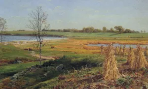 Connecticut Shoreline in Autumn by John Frederick Kensett - Oil Painting Reproduction