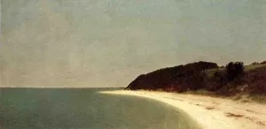 Eatons Neck Long Island by John Frederick Kensett Oil Painting