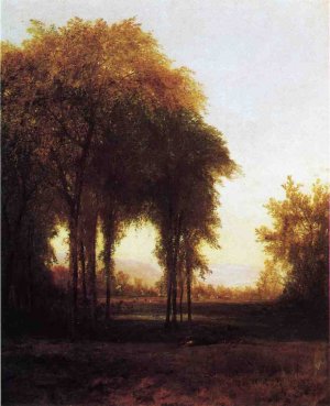 Farm at the Edge of the Forest by John Frederick Kensett Oil Painting
