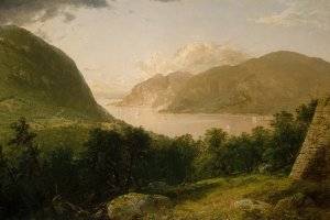 Hudson River Scene by John Frederick Kensett Oil Painting