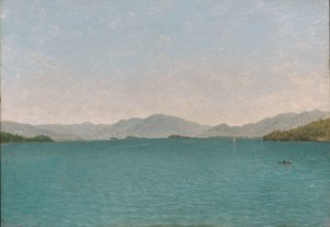 Lake George, Free Study by John Frederick Kensett Oil Painting