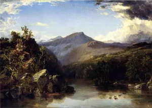 Landscape also known as A Reminiscence of the White Mountains by John Frederick Kensett - Oil Painting Reproduction