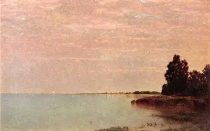 Long Neck Point from Contentment Island, Darien, Connecticut by John Frederick Kensett Oil Painting
