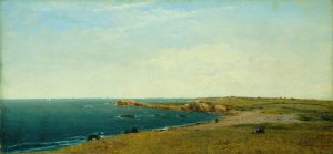 Near Newport by John Frederick Kensett Oil Painting