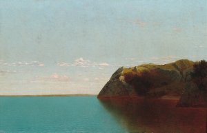 Newport Rocks by John Frederick Kensett Oil Painting