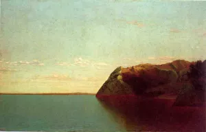Newport Rocks by John Frederick Kensett Oil Painting