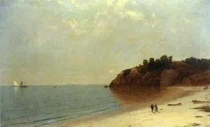 On the Coast by John Frederick Kensett - Oil Painting Reproduction