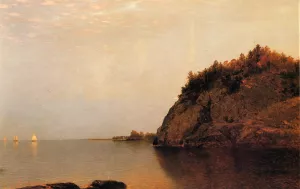 On the Connecticut Shore by John Frederick Kensett Oil Painting