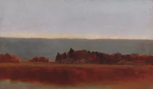Salt Meadow in October by John Frederick Kensett Oil Painting