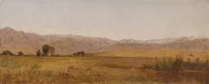 Snowy Range and Foothills from the Valley of Valmo by John Frederick Kensett Oil Painting