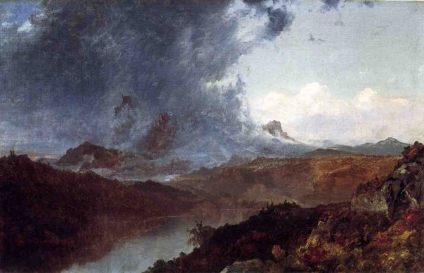 Storm Western Colorado by John Frederick Kensett - Hand-Painted Oil Painting Reproduction
