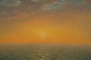 Sunset on the Sea by John Frederick Kensett Oil Painting