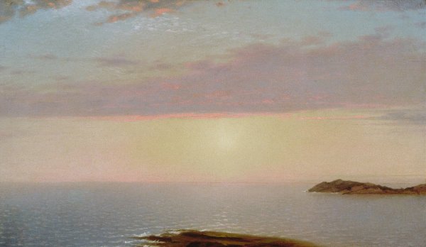 Sunset  by John Frederick Kensett - Hand-Painted Oil Painting Reproduction
