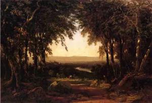 View from Richmond Hill by John Frederick Kensett - Oil Painting Reproduction
