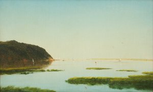 View of the Shrewsbury River, New Jersey by John Frederick Kensett Oil Painting