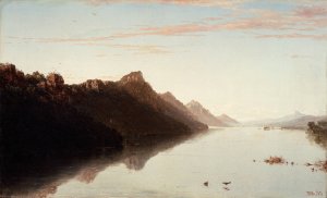 View on the Upper Mississippi by John Frederick Kensett Oil Painting