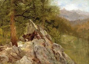 Western Landscape by John Frederick Kensett Oil Painting