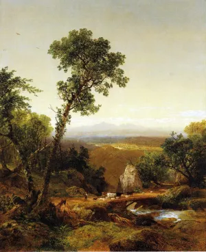 White Mountain Scenery by John Frederick Kensett - Oil Painting Reproduction