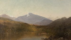 White Mountains from Shelburne, NH by John Frederick Kensett Oil Painting