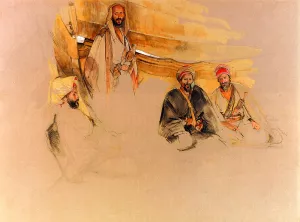 A Bedouin Encampment, Mount Sinai by John Frederick Lewis - Oil Painting Reproduction