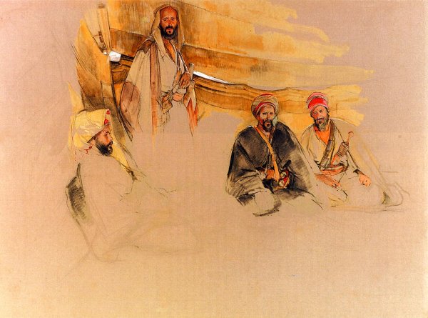 Main Product Photo of A Bedouin Encampment, Mount Sinai Painting by John Frederick Lewis