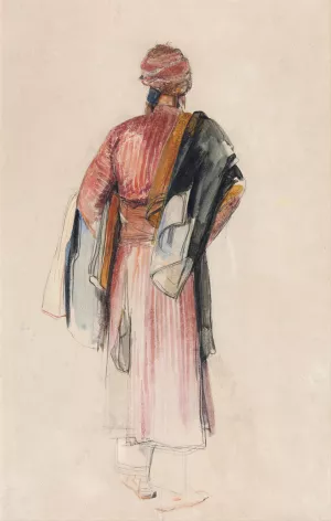 A Bedouin by John Frederick Lewis Oil Painting