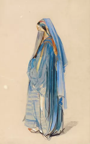 A Young Turkish Woman Oil painting by John Frederick Lewis