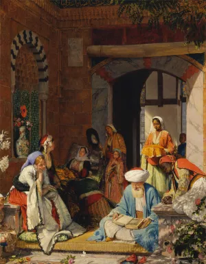 And The Prayer Of Faith Shall Save The Sick by John Frederick Lewis Oil Painting
