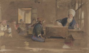 Arab School by John Frederick Lewis Oil Painting