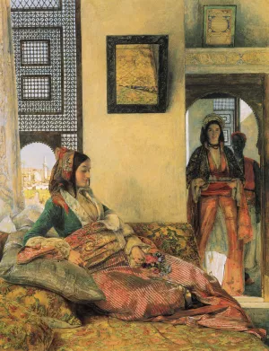 Life in the Hareem, Cairo painting by John Frederick Lewis