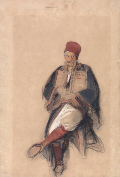 Main Product Photo of Seated Turk Painting by John Frederick Lewis