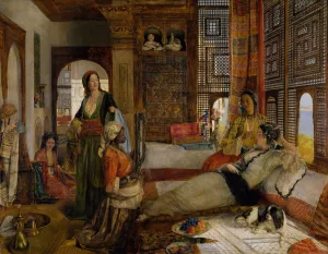 The Harem by John Frederick Lewis Oil Painting