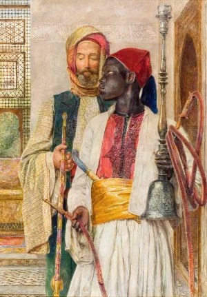 The Pipe Bearer by John Frederick Lewis Oil Painting