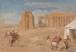 The Ramesseum at Thebes Oil painting by John Frederick Lewis