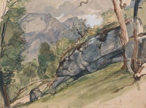 The Valley of Lutscheuen by John Frederick Lewis Oil Painting