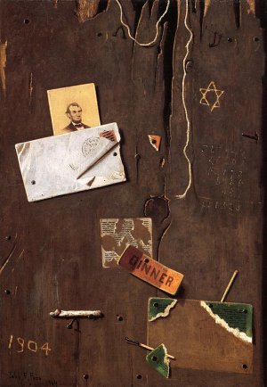 Lincoln and the Star of David by John Frederick Peto Oil Painting