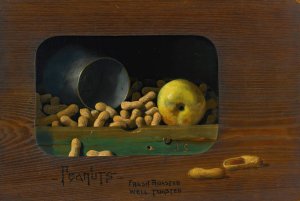 Peanuts-Fresh Roasted, Well Toasted by John Frederick Peto Oil Painting