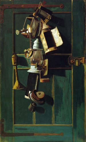 Still Life with Lanterns by John Frederick Peto Oil Painting