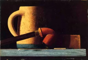 Still Life with Mug by John Frederick Peto - Oil Painting Reproduction