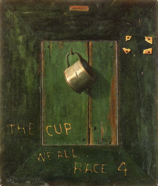 Main Product Photo of The Cup We All Race 4 Painting by John Frederick Peto