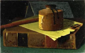 The Green Envelope Oil painting by John Frederick Peto
