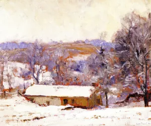 Winter Landscape by John Frost Oil Painting