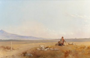 Shepherds by John Gadsby Chapman Oil Painting