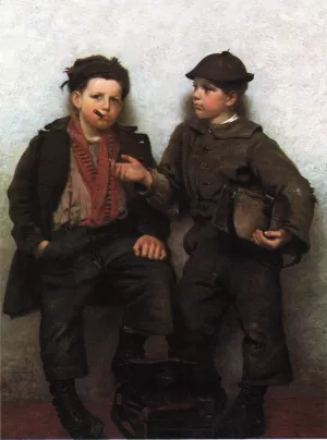 A Joint Investment by John George Brown - Oil Painting Reproduction