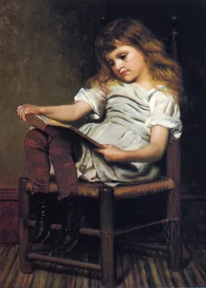 A Leisure Hour painting by John George Brown