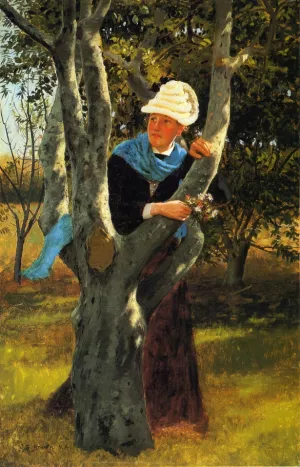 Among the Trees by John George Brown - Oil Painting Reproduction