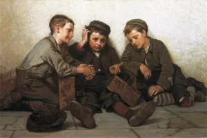 Coming up Short by John George Brown Oil Painting