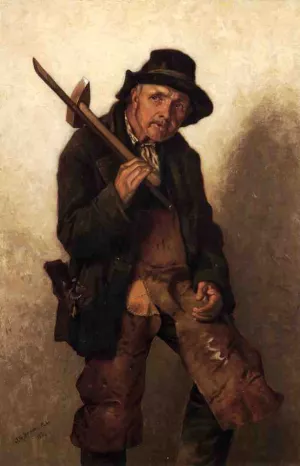 He Toils at Eighty by John George Brown - Oil Painting Reproduction