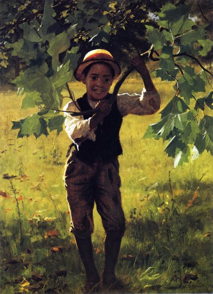 Main Product Photo of How d'ye Painting by John George Brown